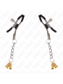 KINK - TEPELKLEMMEN MET GOUDEN BEL HANGER 6 CM