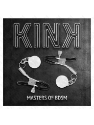 KINK - GRAMPOS DE BICO DE VIDRO PRATA 6 CM
