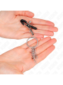 KINK - O RING NIPPLE CLAMP AND LITTLE CHAIN SILVER 6 CM