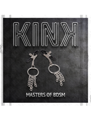 KINK - MORSETTO PER CAPEZZOLO O RING E CATENELLA ARGENTO 6 CM