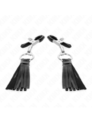 KINK - PINZAS PARA PEZONES CON BORLAS DE POLIPIEL 6 CM