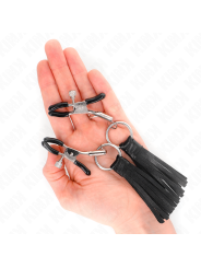 KINK - PINCES À TÉLÉMONS À PAMPONS EN CUIRETTE 6 CM