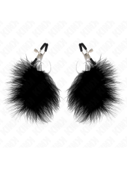 KINK - PINCE À METON PLUME NOIR 7 CM