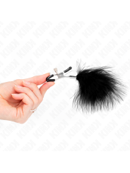 KINK - PINZA PER CAPEzzoli PIUMA NERA 7 CM