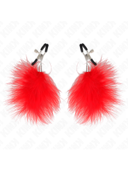 KINK - PINCE À METON PLUME ROUGE 7 CM