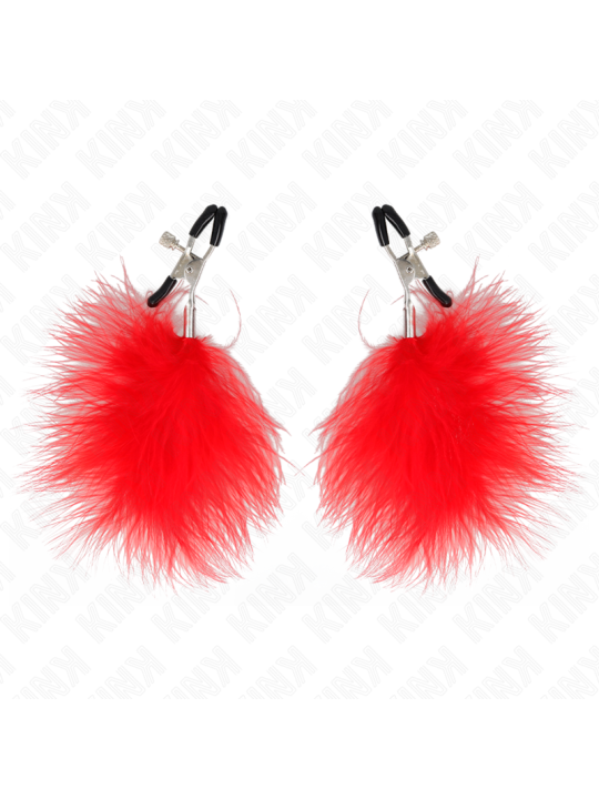 KINK - FEDERNIPPENKLEMME ROT 7 CM