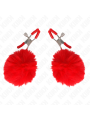 KINK - RODE POMPOM TEPELKLEMMEN 6 CM