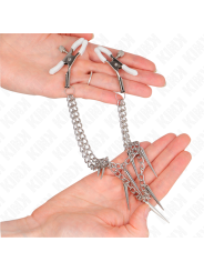 KINK - NIPPELKLEMMEN MIT SPIKES KETTEN 30 CM