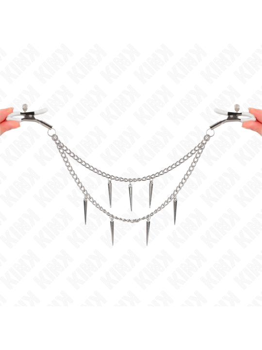 KINK - PINZE PER CAPEzzoli CON CATENE A SPUNTE 30 CM