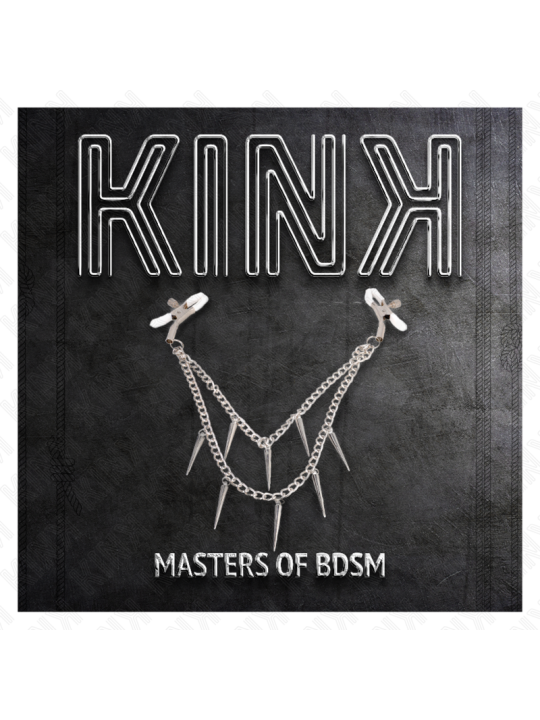 KINK - PINZAS PARA PEZONES CON CADENA DE PÚAS 30 CM