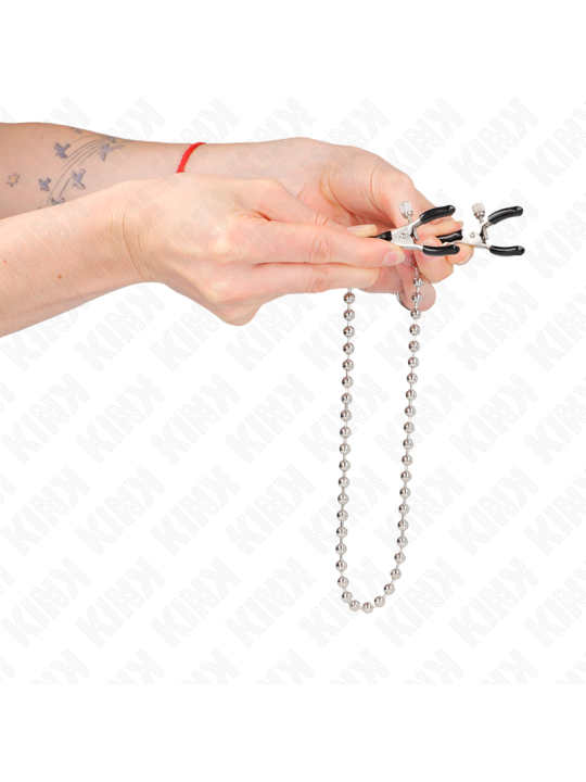 KINK - PINZAS PARA PEZONES CON CADENA DE BOLAS 30 CM