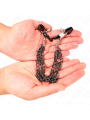 KINK - DRIEVOUDIGE KETTING TEPELKLEMMEN ZWART 20/23/28 CM