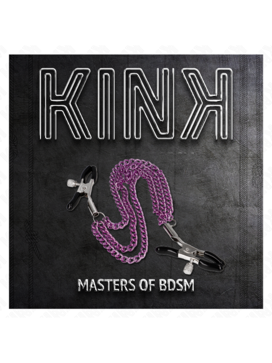 KINK - PINCES À METELIER AVEC 3 CHAÎNES VIOLET 20/23/28 CM