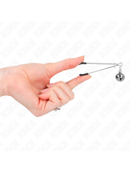 KINK - PINZE PER CAPEZZOLI A CAMPANA SOTTILE ARGENTO 7 CM