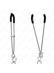 KINK - DUNNE TEPELKLEMMEN MET DIKKE KETTING 30 CM