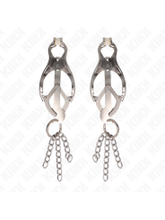 KINK - PINZAS PARA PEZONES ESTILO JAPONÉS CON CADENAS PLATEADO