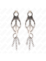 KINK - PINZAS PARA PEZONES ESTILO JAPONÉS CON CADENAS PLATEADO