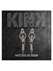 KINK - PINZAS PARA PEZONES ESTILO JAPONÉS CON CADENAS PLATEADO