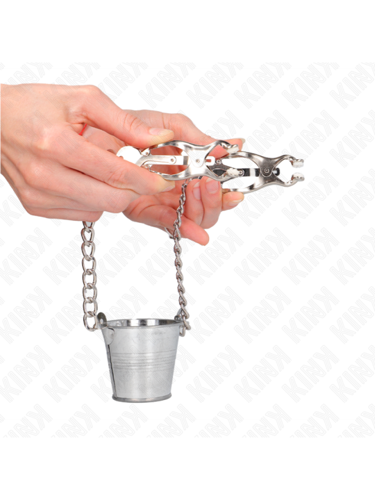 KINK - NIPPELKLEMMEN MIT EIMER SILBER