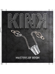 KINK - PINZAS PARA PEZONES CON CUBO PLATEADO