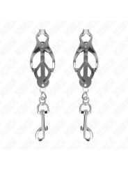 KINK - PINÇAS DE TREVO JAPONÊS COM GANCHOS PRATA