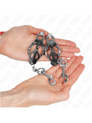 KINK - PINZE PER CAPEZZOLI TRIFOGLIO GIAPPONESE CON GANCI ARGENTO