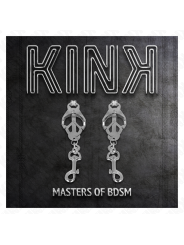 KINK - PINÇAS DE TREVO JAPONÊS COM GANCHOS PRATA