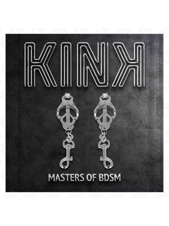 KINK - PINZE PER CAPEZZOLI TRIFOGLIO GIAPPONESE CON GANCI ARGENTO