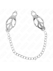 KINK - JAPANESE CLOVER NIPPLE CLAMPS WITH CHAIN SILVER 30 CM