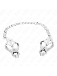 KINK - JAPANESE CLOVER NIPPLE CLAMPS WITH CHAIN SILVER 30 CM