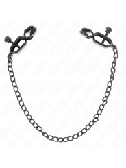 KINK - FLAT CHAIN NIPPLE CLAMPS BLACK 30 CM