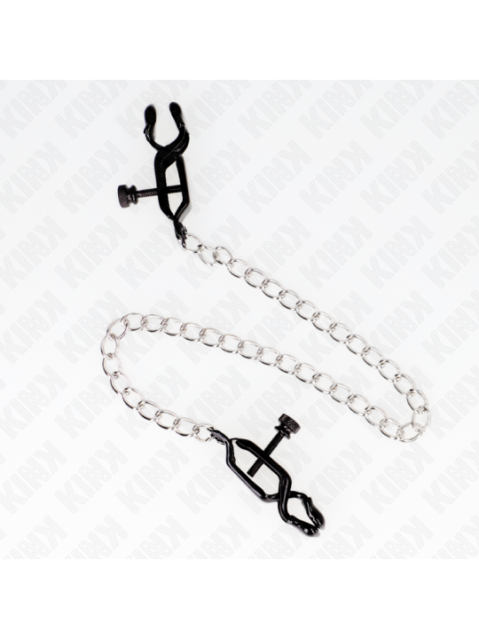 KINK - FLAT CHAIN NIPPLE CLAMPS SILVER 30 CM