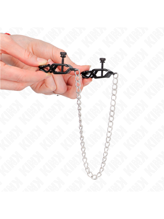 KINK - FLAT CHAIN NIPPLE CLAMPS SILVER 30 CM