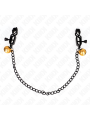 KINK - PINCES À METON CHAÎNE PLATE ET CLOCHE ARGENT 30 CM