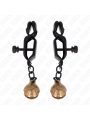KINK - BELL JAW STYLE NIPPLE CLAMPS BLACK 7 CM