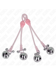 KINK - PINCES À TÉLÉPIN LUMINEUSES CRÂNE AVEC ANNEAU CLOCHES RÉGLABLES