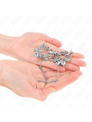 KINK - PINZE PER CAPEZZOLI A FIORE IN METALLO CON CATENA