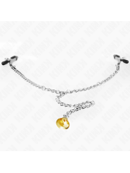 KINK - TEPELKLEMMEN MET GOUDEN BEL EN KETTING 30 CM
