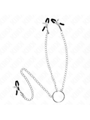 KINK - TRIPLE NIPPLE AND CLIT CLAMPS WITH CHAIN MODEL 0