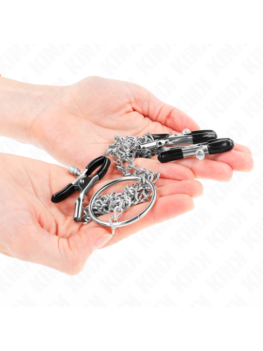 KINK - DREIFACH NIPPEL- UND KLITZISKLEMMEN MIT KETTE MODELL 0