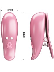 PRETTY LOVE - CAILEY TEPELKLEMMEN 10 VIBRATIES AFSTANDSBEDIENING ROZE