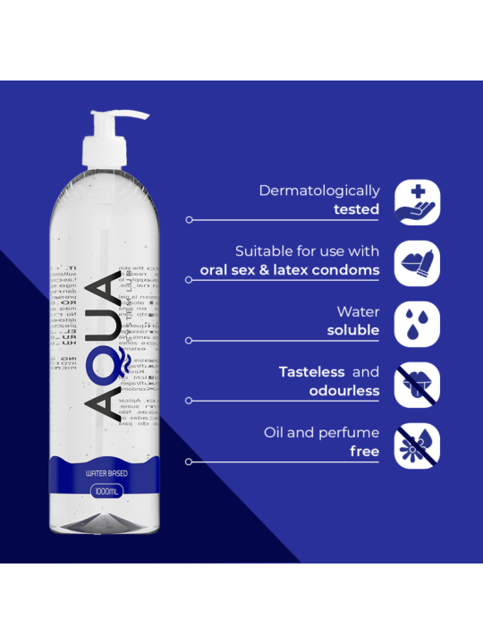 AQUA QUALITY - WATER BASED LUBRICANT 1000 ML