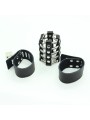 OHMAMA FETISH - CAGE PÉNIS AVEC ANNEAUX MÉTALLIQUES ET SANGLE EN CUIR