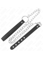 KINK - LEATHER PENIS RING 21.5 X 2 CM WITH 60 CM METAL CHAIN AND LEATH