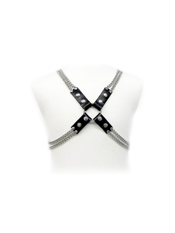 LEATHER BODY - IMBRACATURA A CATENA