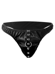 DARKNESS - SUBMISSION THONG WITH METAL CHAIN