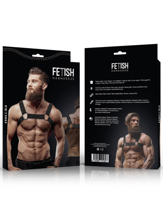 FETISH SUBMISSIVE ATTITUDE - ARNÊS ESPORTIVO DE NEOPRENE AJUSTVEL PARA
