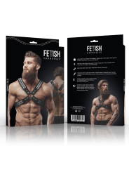 FETISH SUBMISSIVE ATTITUDE - HERREN-HALSBAND AUS ÖKOLEDER MIT GEKREUZT