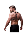 FETISH SUBMISSIVE ATTITUDE - ECO-LEATHER CHEST HARNESS WITH DOUBLE SUP