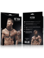 FETISH SUBMISSIVE ATTITUDE - ECO-LEATHER CHEST HARNESS WITH DOUBLE SUP